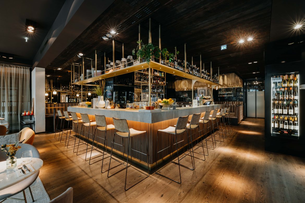 LOU Bar Restaurant Innsbruck, Interior Design, Innenarchitektur